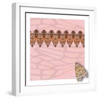 Pink Pacha in Line-Belen Mena-Framed Giclee Print