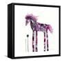 Pink Painted Pony-Wyanne-Framed Stretched Canvas