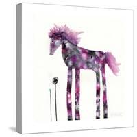 Pink Painted Pony-Wyanne-Stretched Canvas