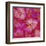 Pink Palm Fronds Pattern-Bee Sturgis-Framed Art Print