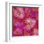 Pink Palm Fronds Pattern-Bee Sturgis-Framed Art Print