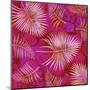 Pink Palm Fronds Pattern-Bee Sturgis-Mounted Art Print