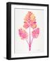 Pink Palm Leaf Trifecta-Cat Coquillette-Framed Giclee Print