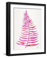Pink Palm Leaf-Cat Coquillette-Framed Giclee Print