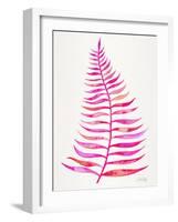 Pink Palm Leaf-Cat Coquillette-Framed Giclee Print