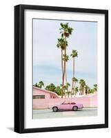 Pink Palm Springs-Bethany Young-Framed Photographic Print