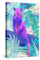 Pink Panther in the neon jungle-Sarah Manovski-Stretched Canvas