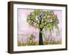 Pink Paradise Tree-Blenda Tyvoll-Framed Giclee Print