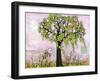 Pink Paradise Tree-Blenda Tyvoll-Framed Giclee Print