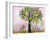 Pink Paradise Tree-Blenda Tyvoll-Framed Giclee Print