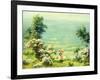 Pink Parasol, 1927-Charles Courtney Curran-Framed Giclee Print