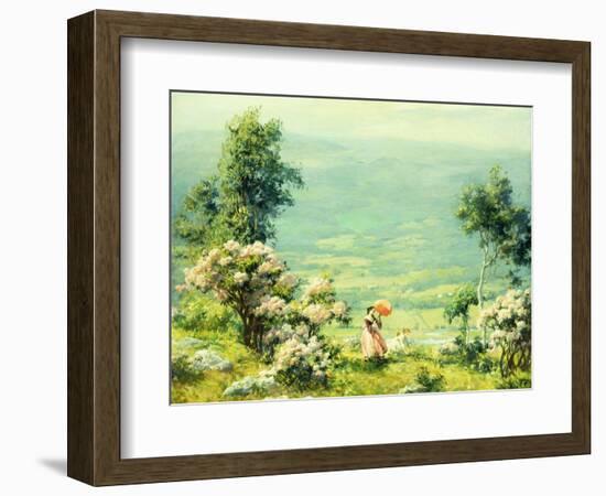 Pink Parasol, 1927-Charles Courtney Curran-Framed Giclee Print