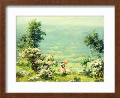Pink Parasol, 1927' Giclee Print - Charles Courtney Curran | AllPosters.com