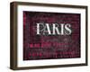 Pink Paris Type-Jace Grey-Framed Art Print