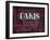 Pink Paris Type-Jace Grey-Framed Art Print