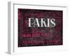 Pink Paris Type-Jace Grey-Framed Art Print