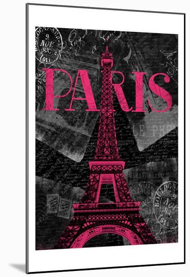 Pink Paris-Jace Grey-Mounted Print