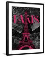 Pink Paris-Jace Grey-Framed Art Print