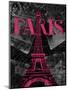 Pink Paris-Jace Grey-Mounted Art Print