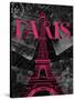 Pink Paris-Jace Grey-Stretched Canvas