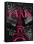 Pink Paris-Jace Grey-Framed Stretched Canvas