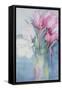 Pink Parrot Tulips and Marlette-Karen Armitage-Framed Stretched Canvas