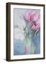 Pink Parrot Tulips and Marlette-Karen Armitage-Framed Giclee Print