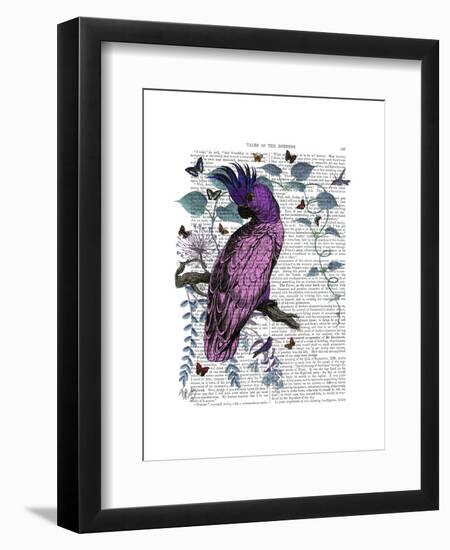 Pink Parrot-Fab Funky-Framed Art Print