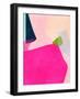 Pink Pastel Shape-Ana Rut Bre-Framed Giclee Print