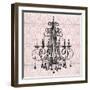 Pink Pattern Chandelier I-Piper Ballantyne-Framed Art Print