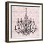 Pink Pattern Chandelier II-Piper Ballantyne-Framed Art Print