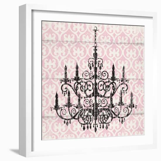 Pink Pattern Chandelier II-Piper Ballantyne-Framed Art Print