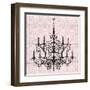 Pink Pattern Chandelier II-Piper Ballantyne-Framed Art Print