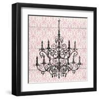 Pink Pattern Chandelier II-Piper Ballantyne-Framed Art Print