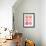 Pink Peach Donuts-Cat Coquillette-Framed Giclee Print displayed on a wall
