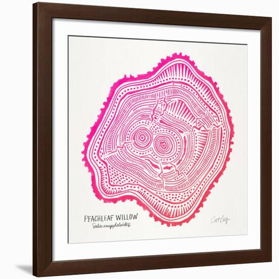 Pink Peach Leaf-Cat Coquillette-Framed Giclee Print