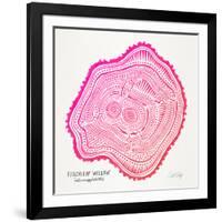 Pink Peach Leaf-Cat Coquillette-Framed Giclee Print