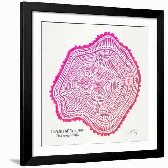 Pink Peach Leaf-Cat Coquillette-Framed Giclee Print