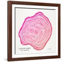 Pink Peach Leaf-Cat Coquillette-Framed Giclee Print