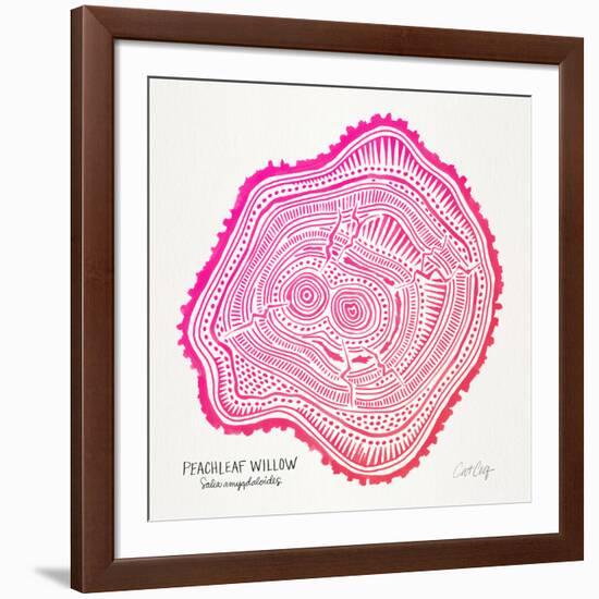 Pink Peach Leaf-Cat Coquillette-Framed Giclee Print