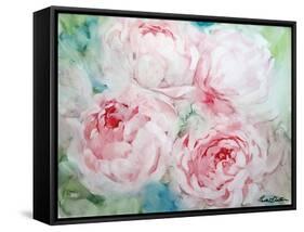 Pink Peonies I-Paula Giltner-Framed Stretched Canvas