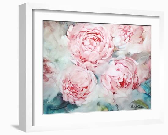 Pink Peonies II-Paula Giltner-Framed Art Print