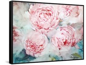 Pink Peonies II-Paula Giltner-Framed Stretched Canvas