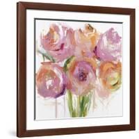 Pink Peonies-Emma Bell-Framed Giclee Print