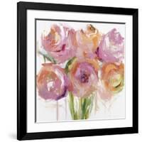 Pink Peonies-Emma Bell-Framed Giclee Print