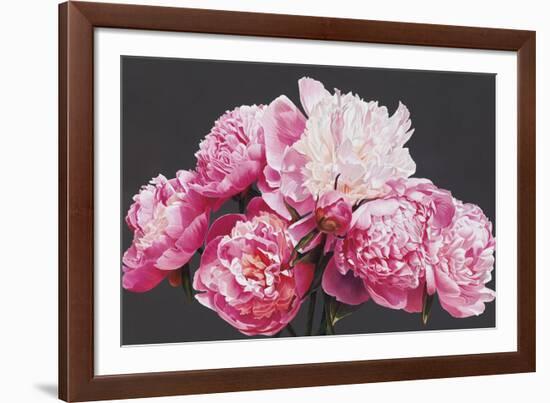 Pink Peonies-Sarah Caswell-Framed Giclee Print