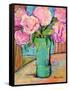 Pink Peonies-Blenda Tyvoll-Framed Stretched Canvas