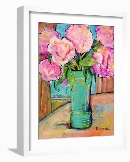 Pink Peonies-Blenda Tyvoll-Framed Art Print