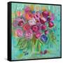 Pink Peonies-Farida Zaman-Framed Stretched Canvas