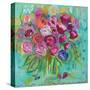 Pink Peonies-Farida Zaman-Stretched Canvas